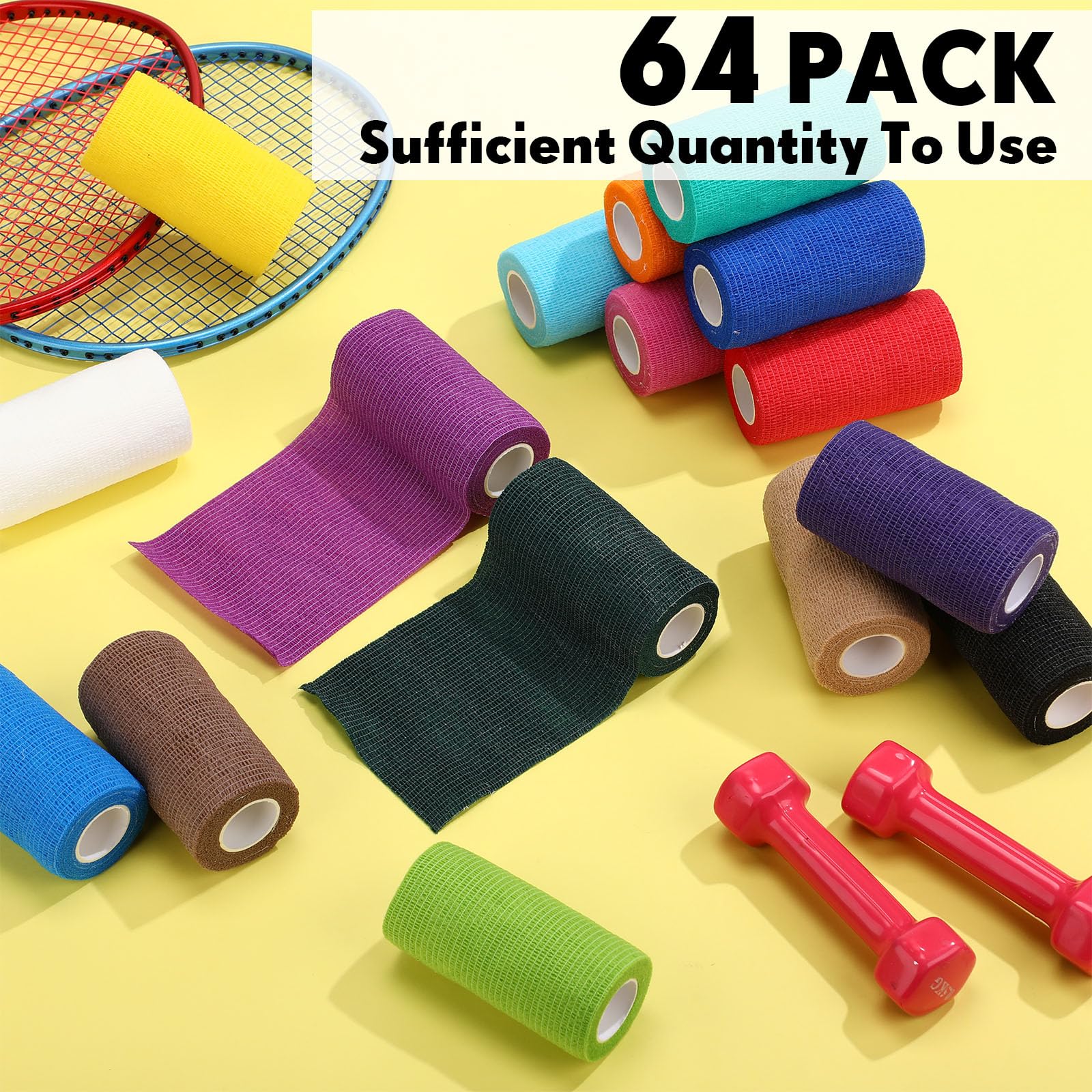 Treela 4in x 5yd bandage size shown with long roll length and trimability