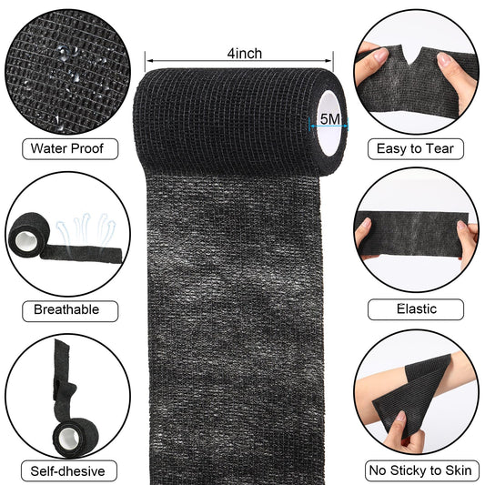Treela 4-inch by 5-yard bandage wrap around wrist and fingers for secure support.