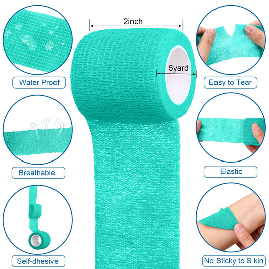 Treela self-adhesive bandage wrap in blue for versatile daily use