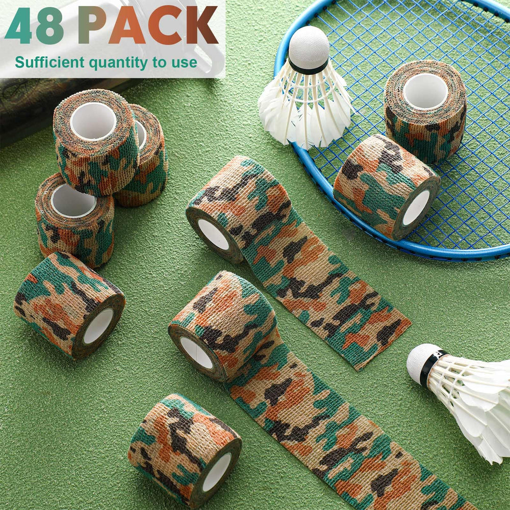 Treela ankle bandage in green camo, flexible fit for joints
