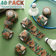 Treela ankle bandage in green camo, flexible fit for joints
