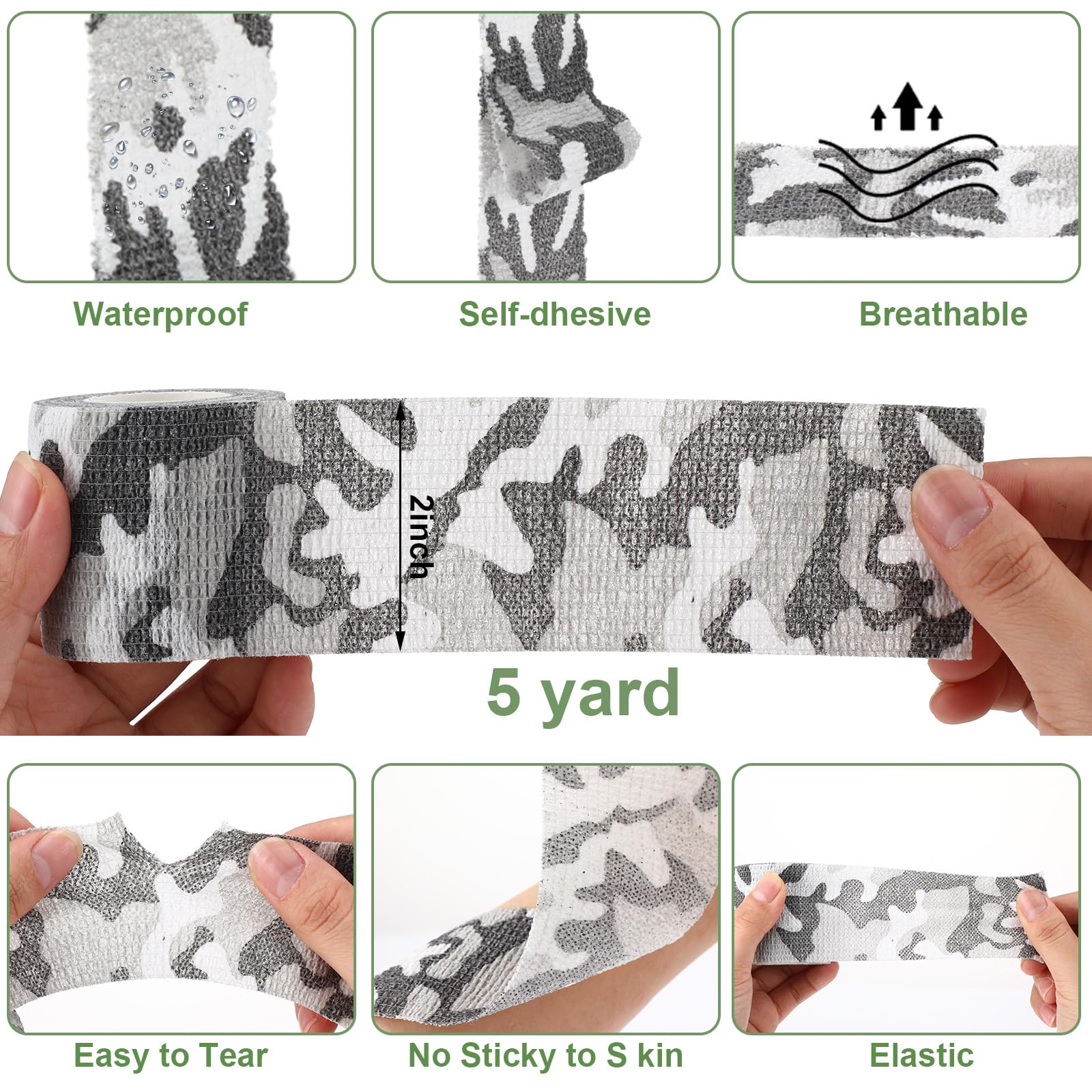 Treela athletic tape 2in x 5yd supports wrists and ankles.