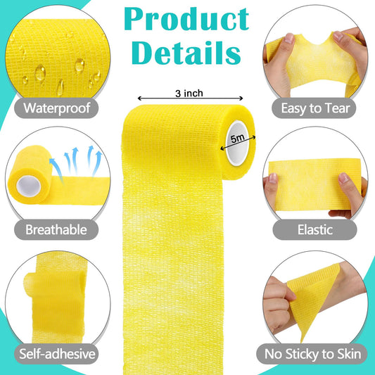 Treela bandage wrap black roll provides durable, breathable protection during activity.
