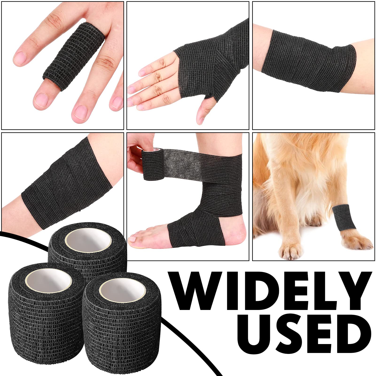 Treela bandage wrap applied to ankle for gentle compression.