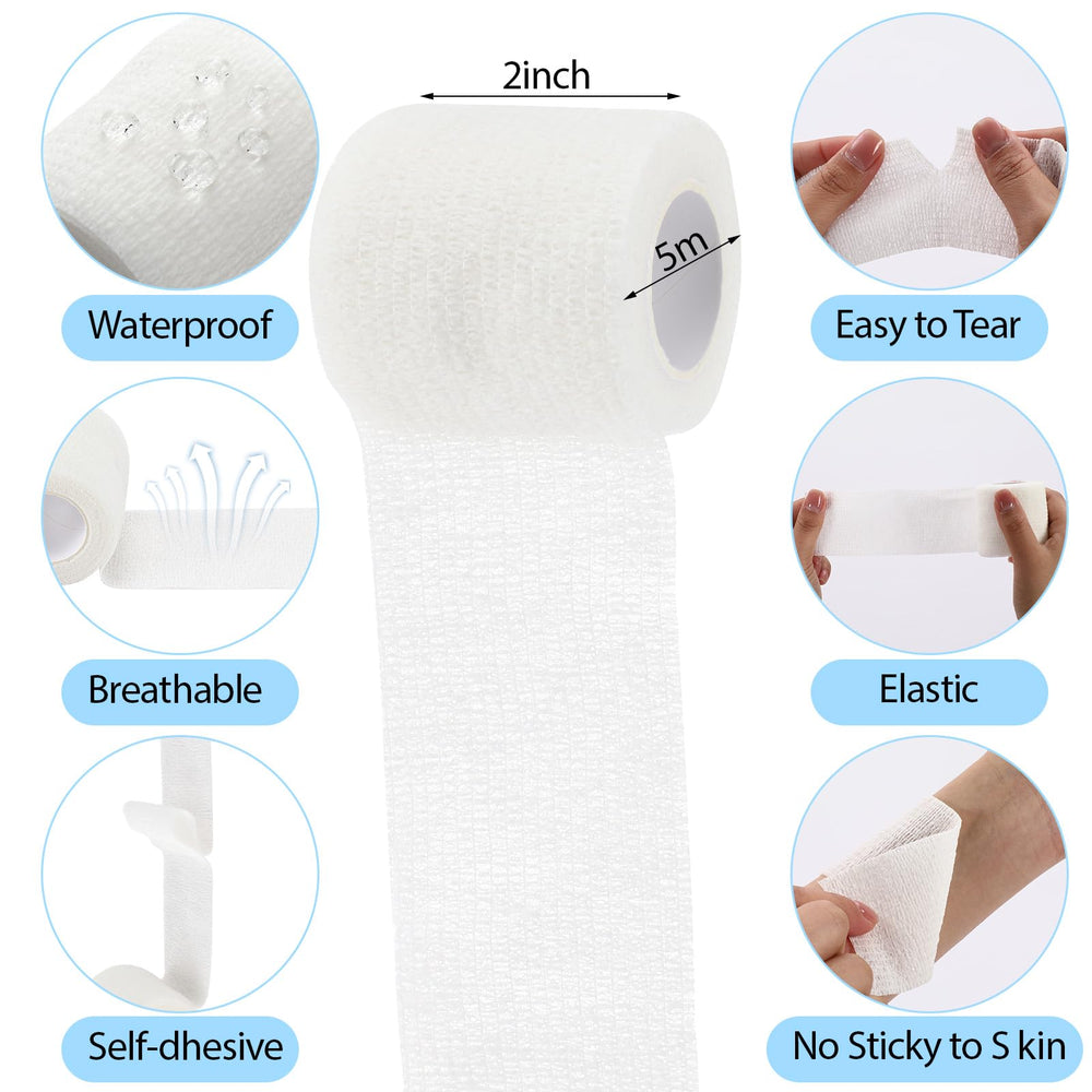 Treela cohesive wrap in assorted colors, easy to tear for quick fixes and color-coding