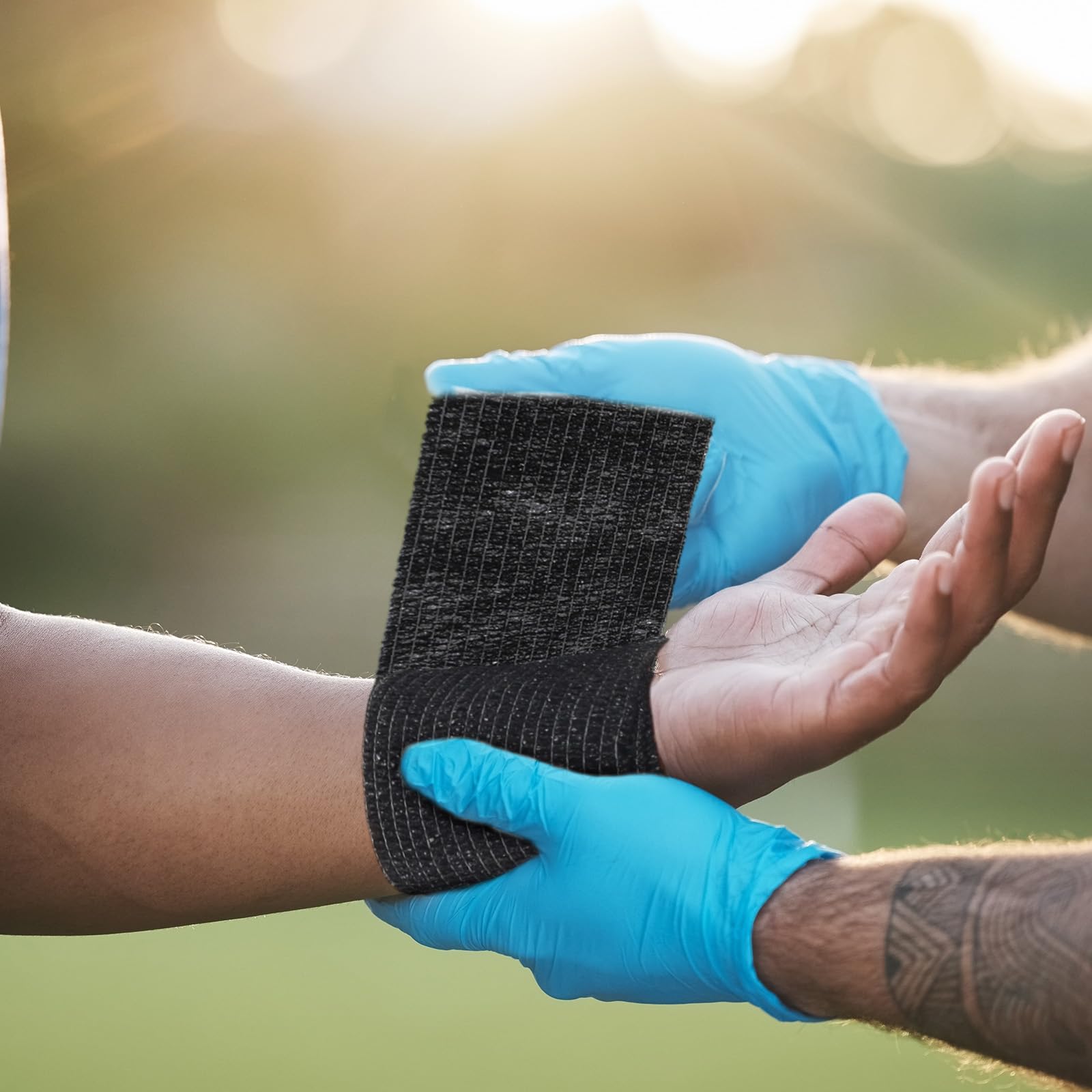 Treela cohesive bandage wrap ready to use with easy-tear quality and flexible fit.