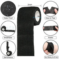 Treela bandage wrap around fingers protects a minor injury.