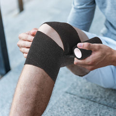 Treela black cohesive bandage for everyday sports and care