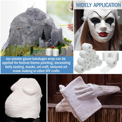 Treela body-cast material supports secure shaping during DIY art.