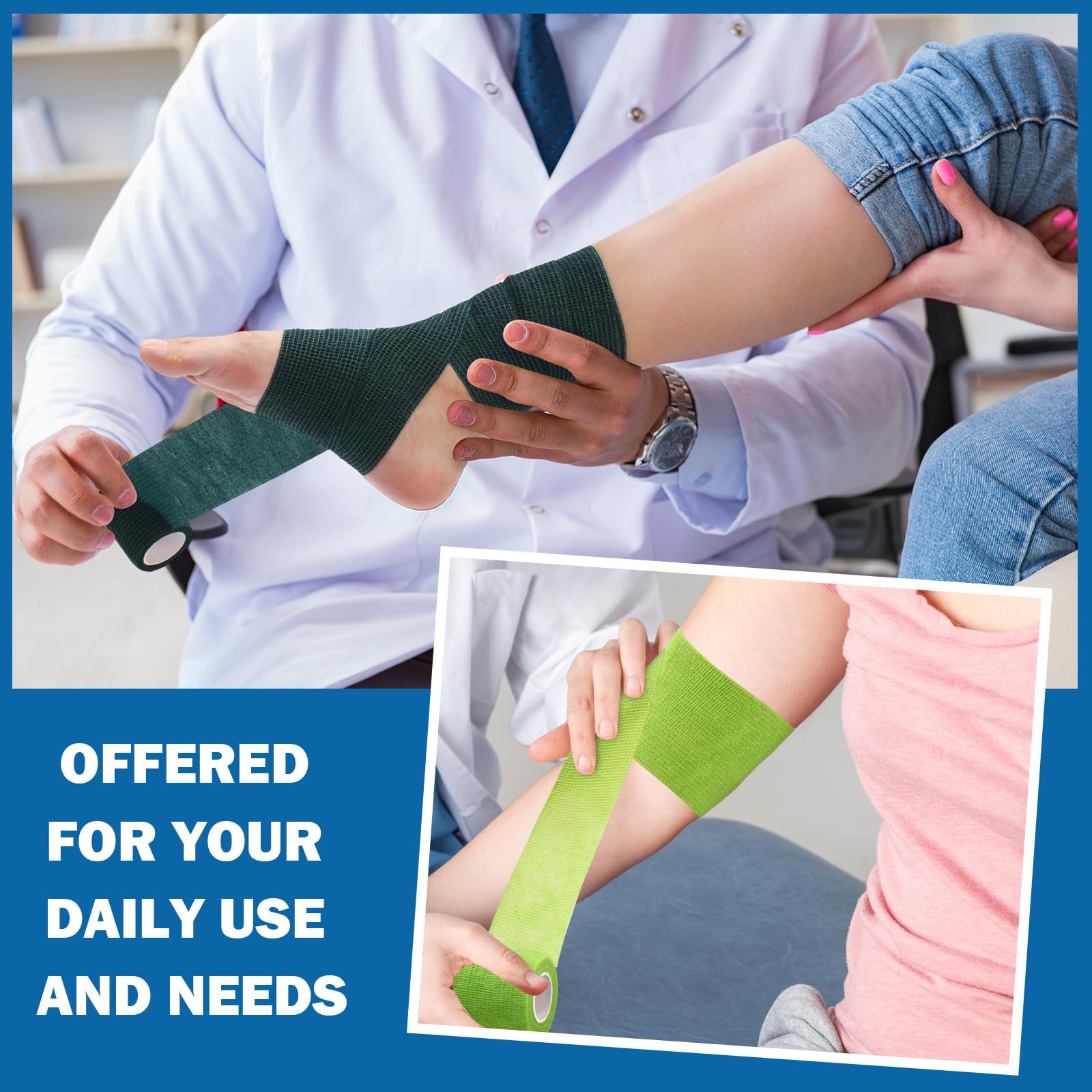 Treela elastic bandage being used on skin for breathability