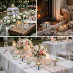 Treela centerpiece-ready candle set perfect for birthdays or bridal showers.