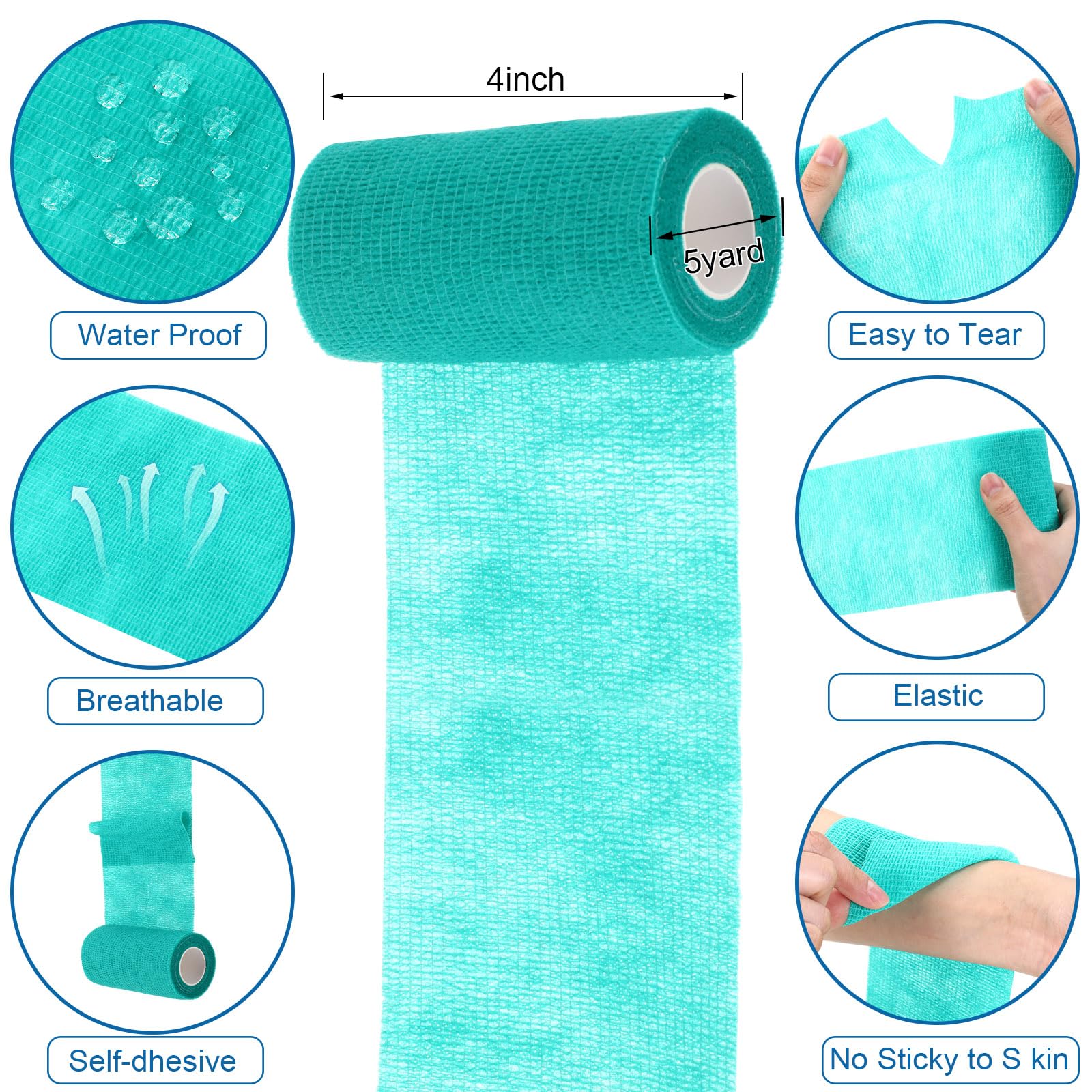 Treela cohesive bandage in colorful options for versatile wraps.