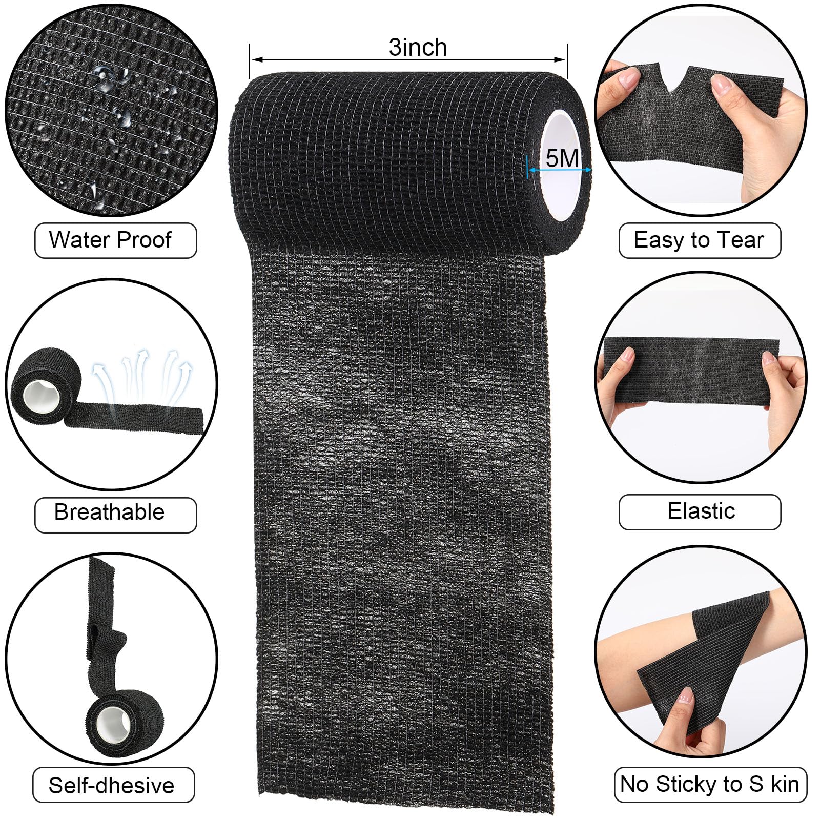 Breathable Treela cohesive bandage fabric feels soft on skin