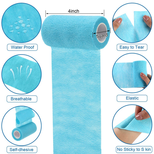Treela cohesive bandage tape 4x5 yard ready for wrists and ankles.