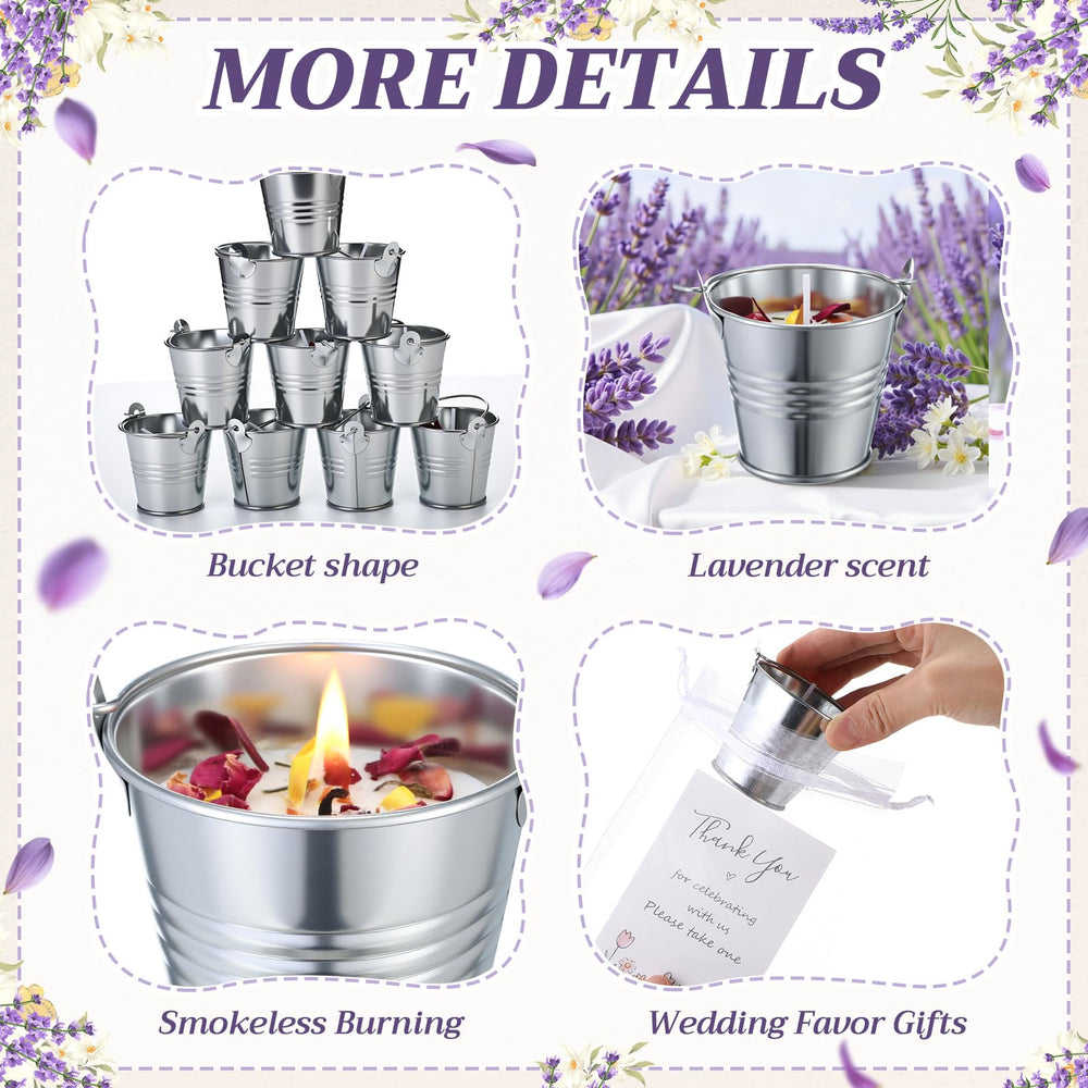 Treela candle with dried flowers adds natural decor and soft aroma.