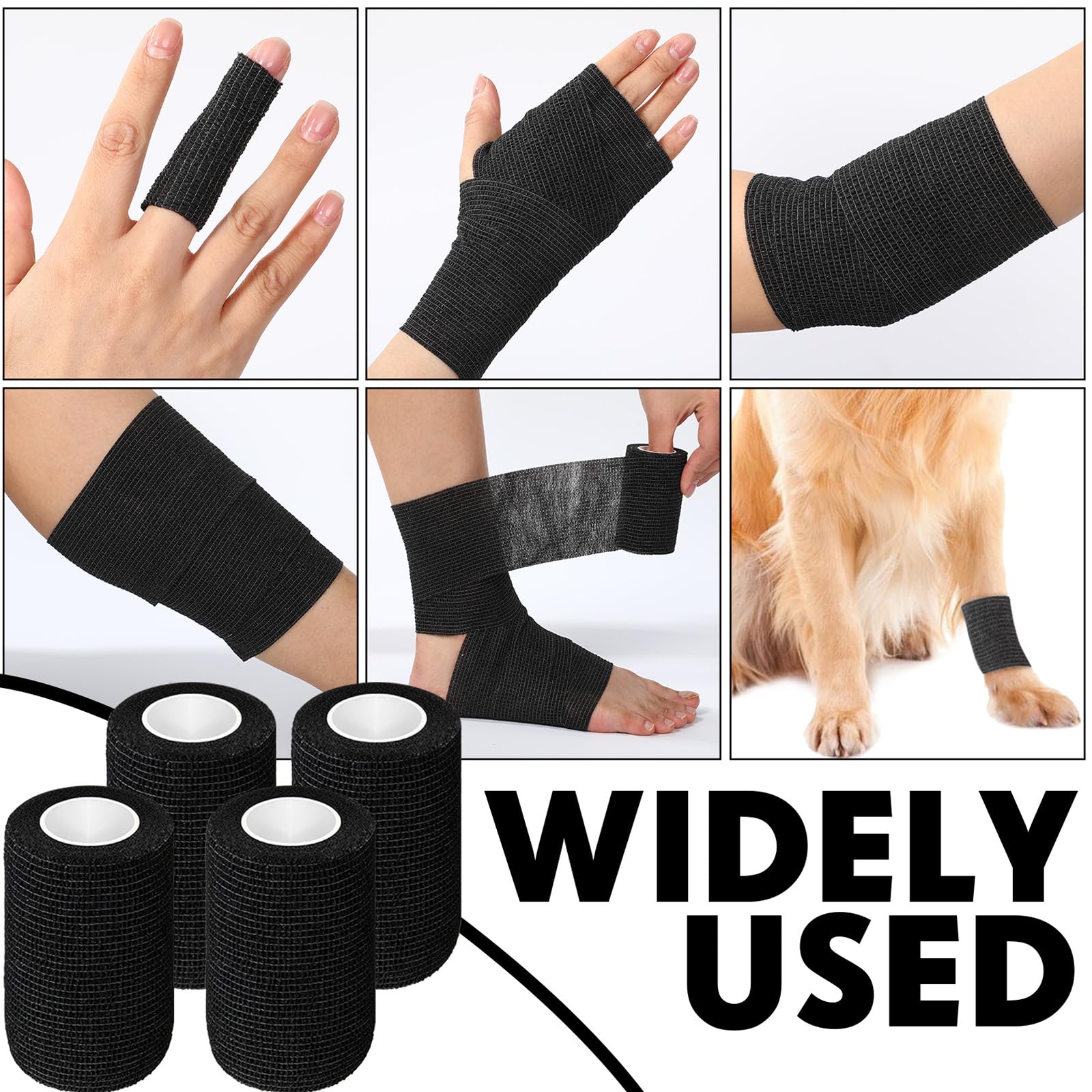 Elastic adhesive tape suitable for wrists and ankles during activity