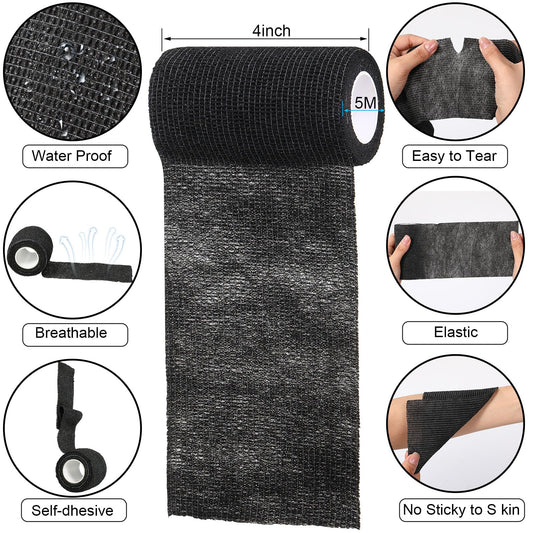 Treela elastic athletic tape with breathable nonwoven material for protective wraps