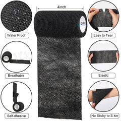 Treela elastic athletic tape with breathable nonwoven material for protective wraps
