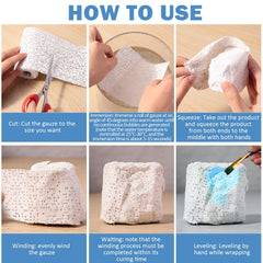 Treela mask-making project with plaster cloth for sturdy, lightweight props.