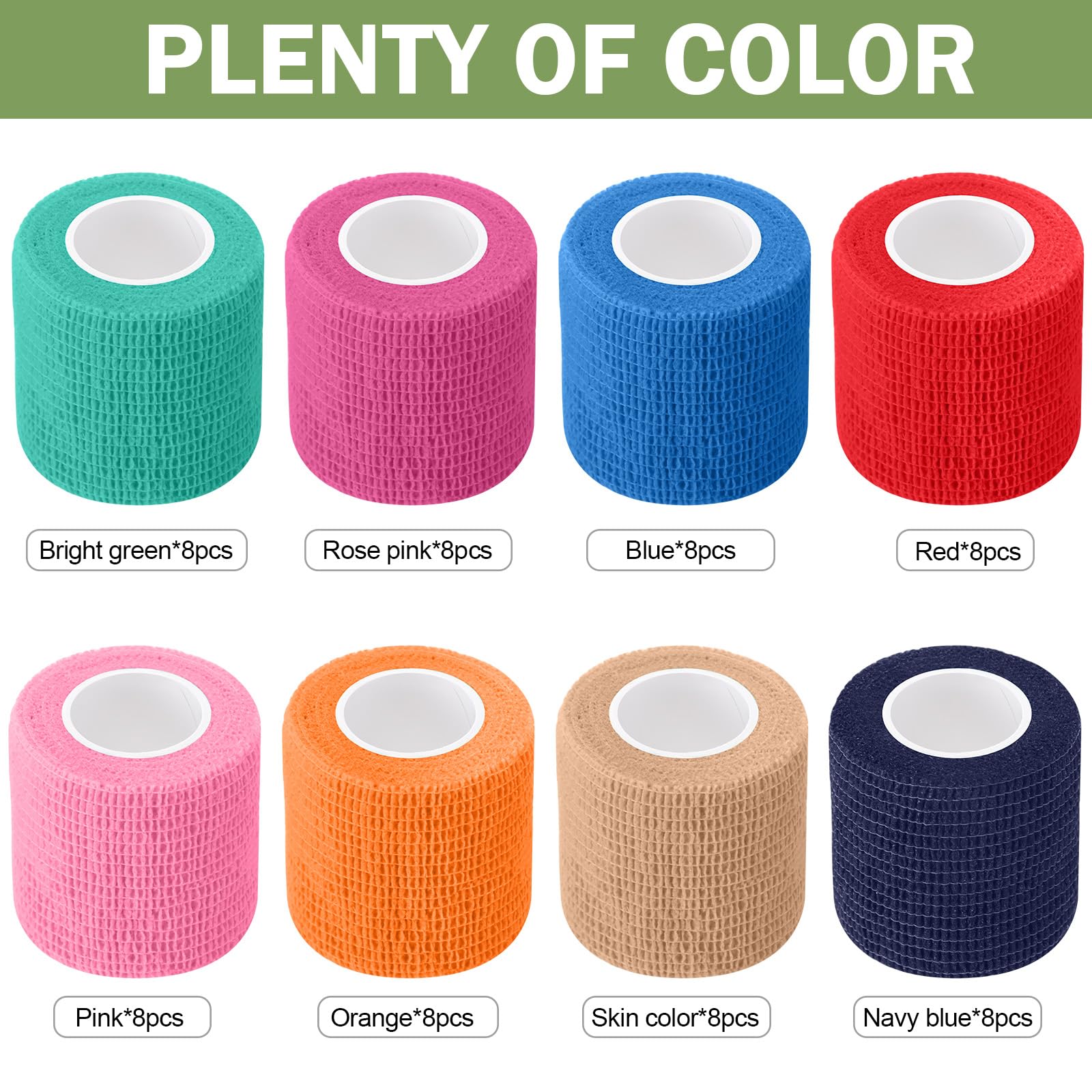 Treela no-slip cohesive wrap stays in place on joints.