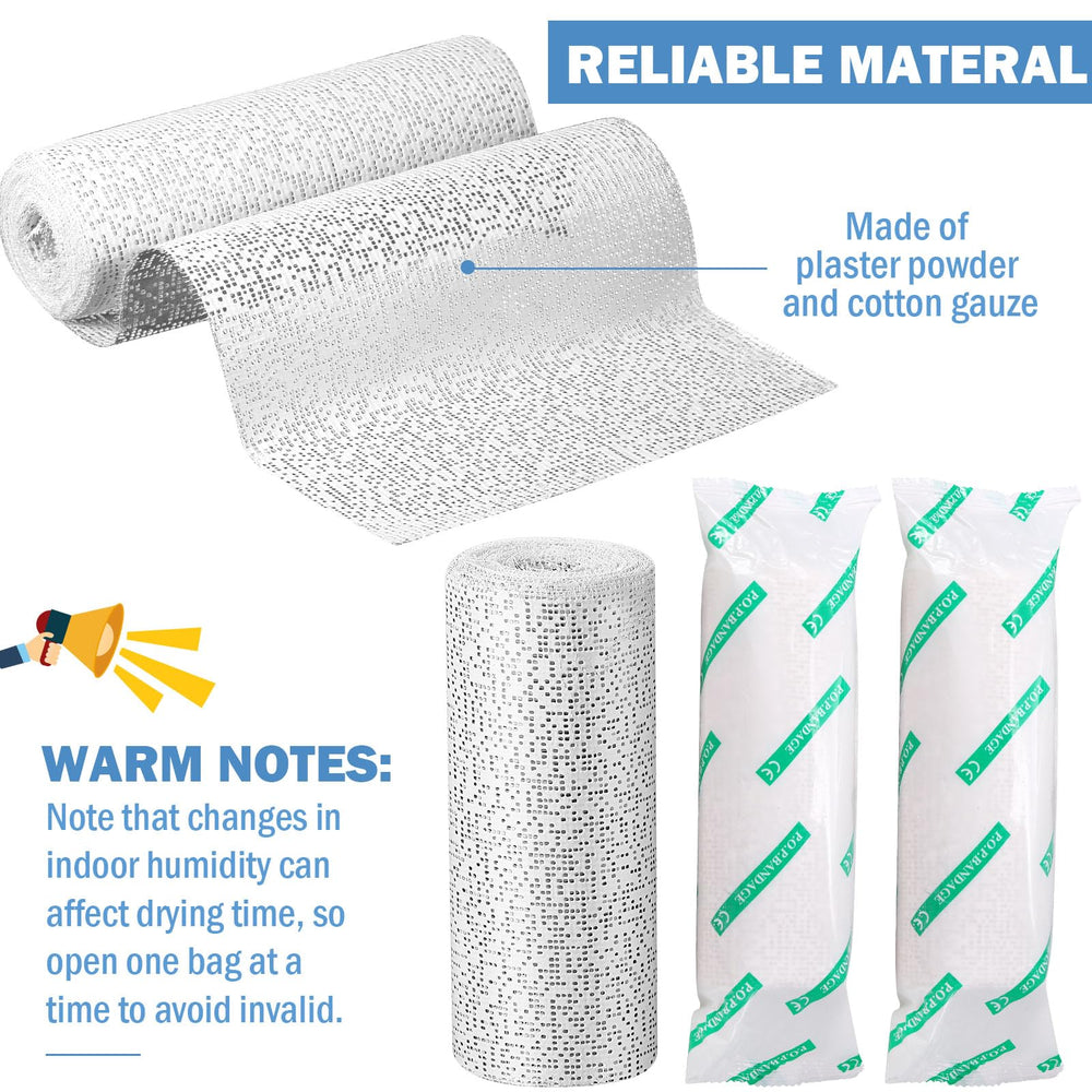 Treela plaster cloth roll cut to size helps fit custom casts and crafts.