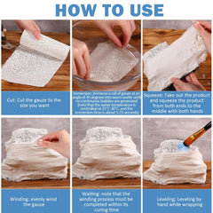 Treela plaster cloth roll dries quickly to hold the desired shape.