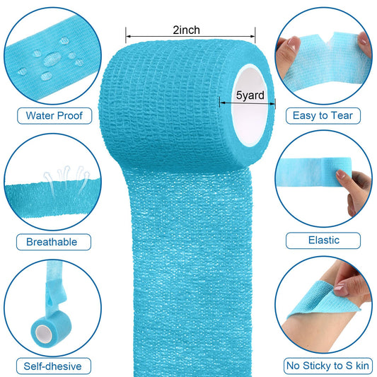 Treela self-adherent tape wrapped around an ankle for protection