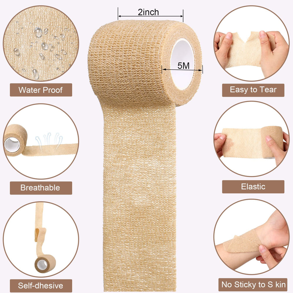 Treela self-adhesive breathable bandage fabric for easy, no-pin application.