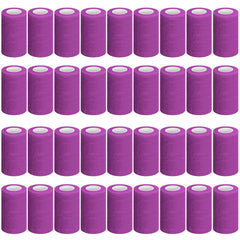 Treela self-adhesive purple bandage front view for secure, breathable wrist support.