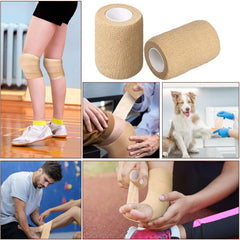 Treela wound dressing bandage in action provides protection for minor injuries.