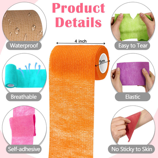 Treela bulk pack of self-adherent tape provides ready replacements during sports.