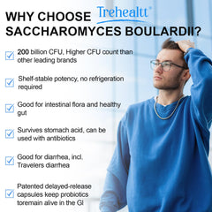 Trehealtt label design highlighting clinically studied probiotic strain