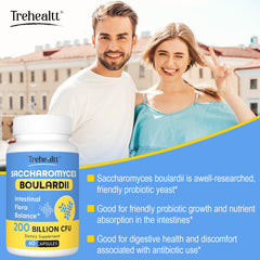 Trehealtt shelving display emphasizing shelf-stable probiotic product