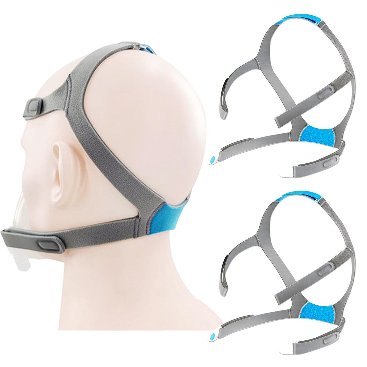 Trejacur AirFit F30 headgear strap side view for a comfortable fit.