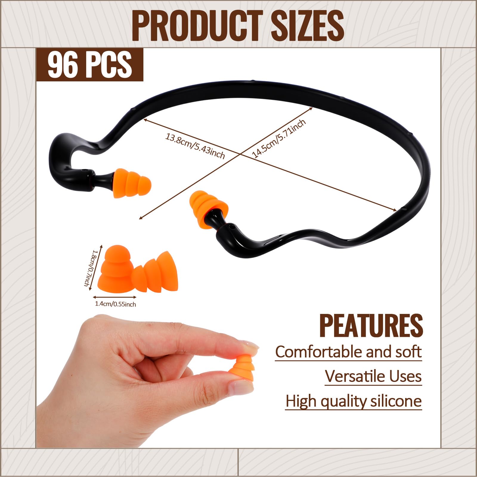 TrelaCo ear plugs soft-fit close-up for all-day comfort.