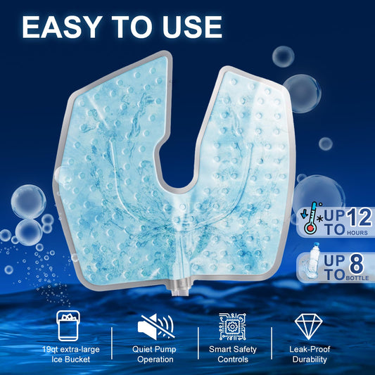 Trewf ice machine 68-inch hose enables comfortable movement during recovery