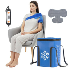 Trewf ice therapy machine with leak-proof TPU liner protects furniture during recovery.
