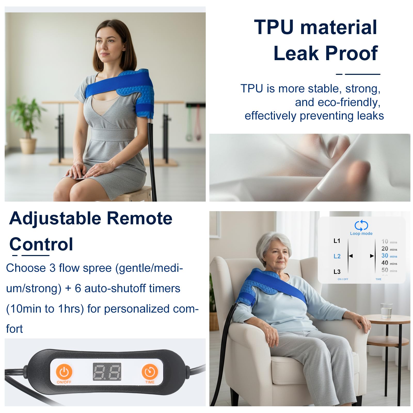 Trewf safety controls with hold-to-start and multiple timers.