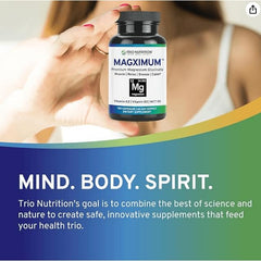 Trio Nutrition MagXimum usa-manufactured badge signals quality and domestic production standards.