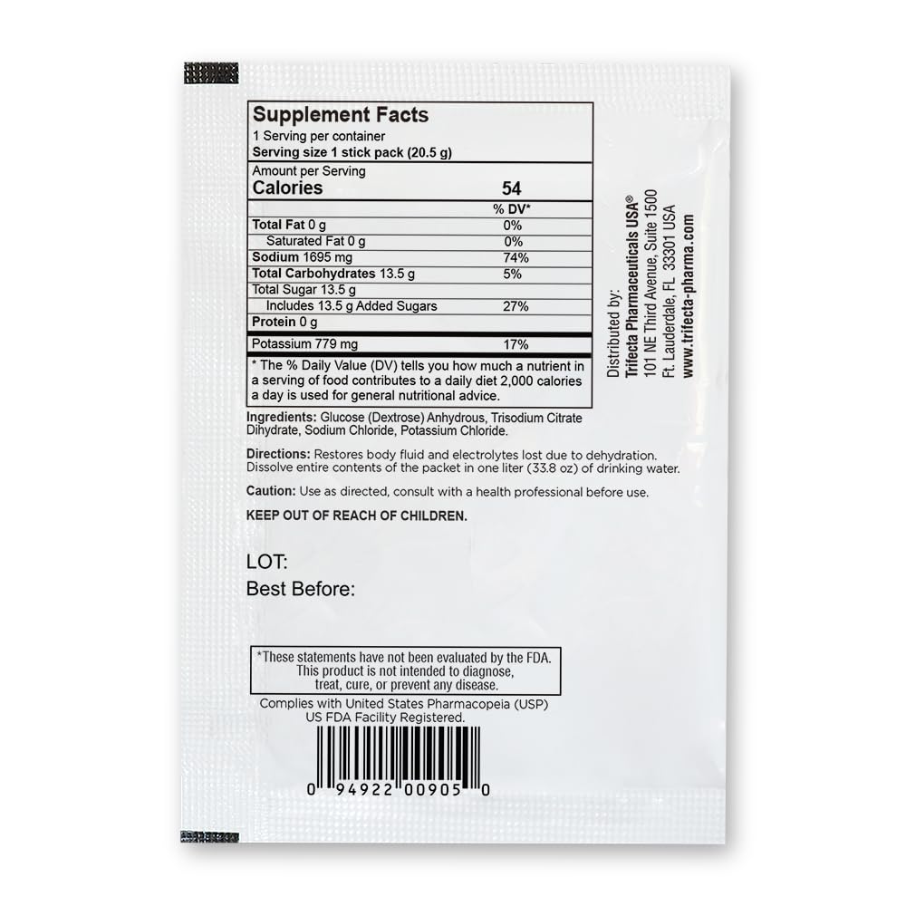 Low-calorie electrolyte powder with fewer calories than traditional drinks.