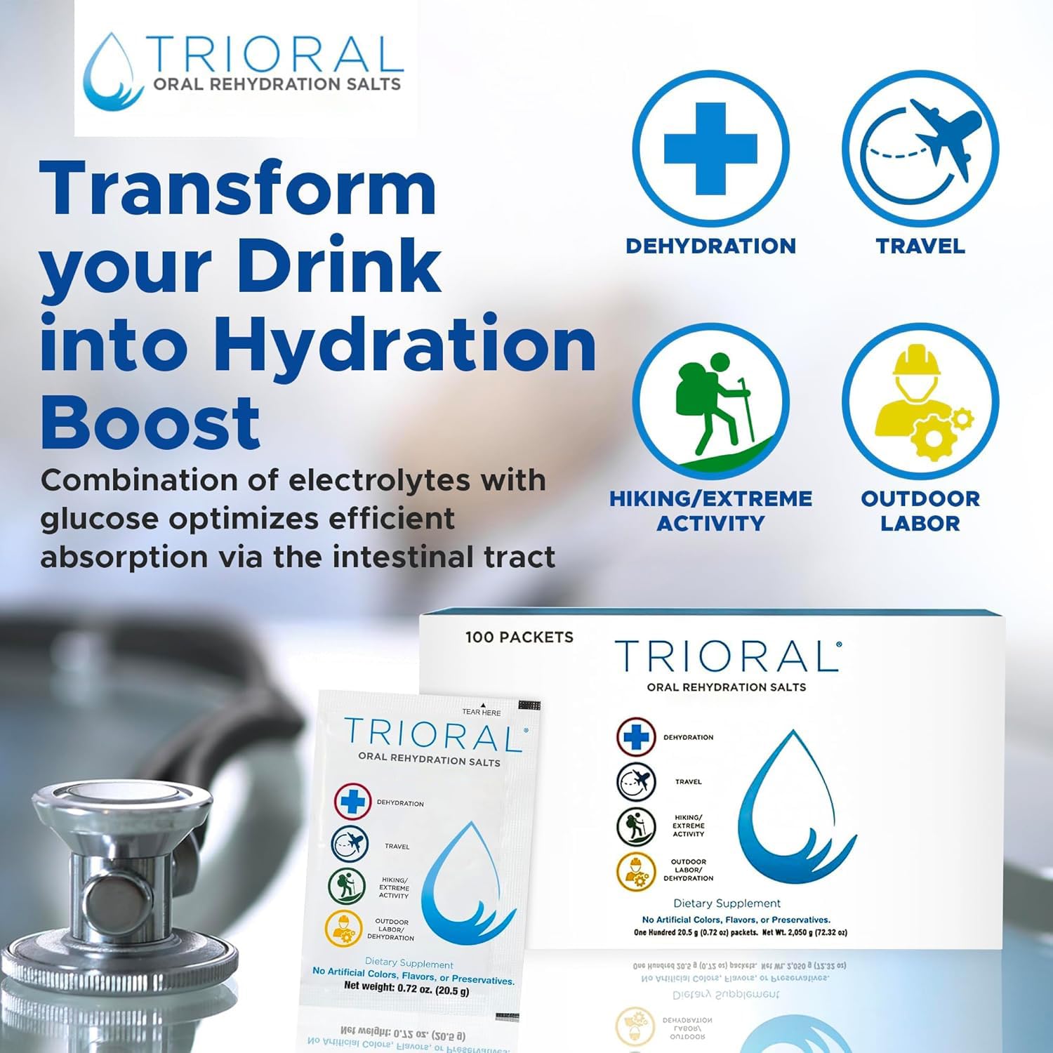 Outdoors-friendly hydration for hikes and runs.