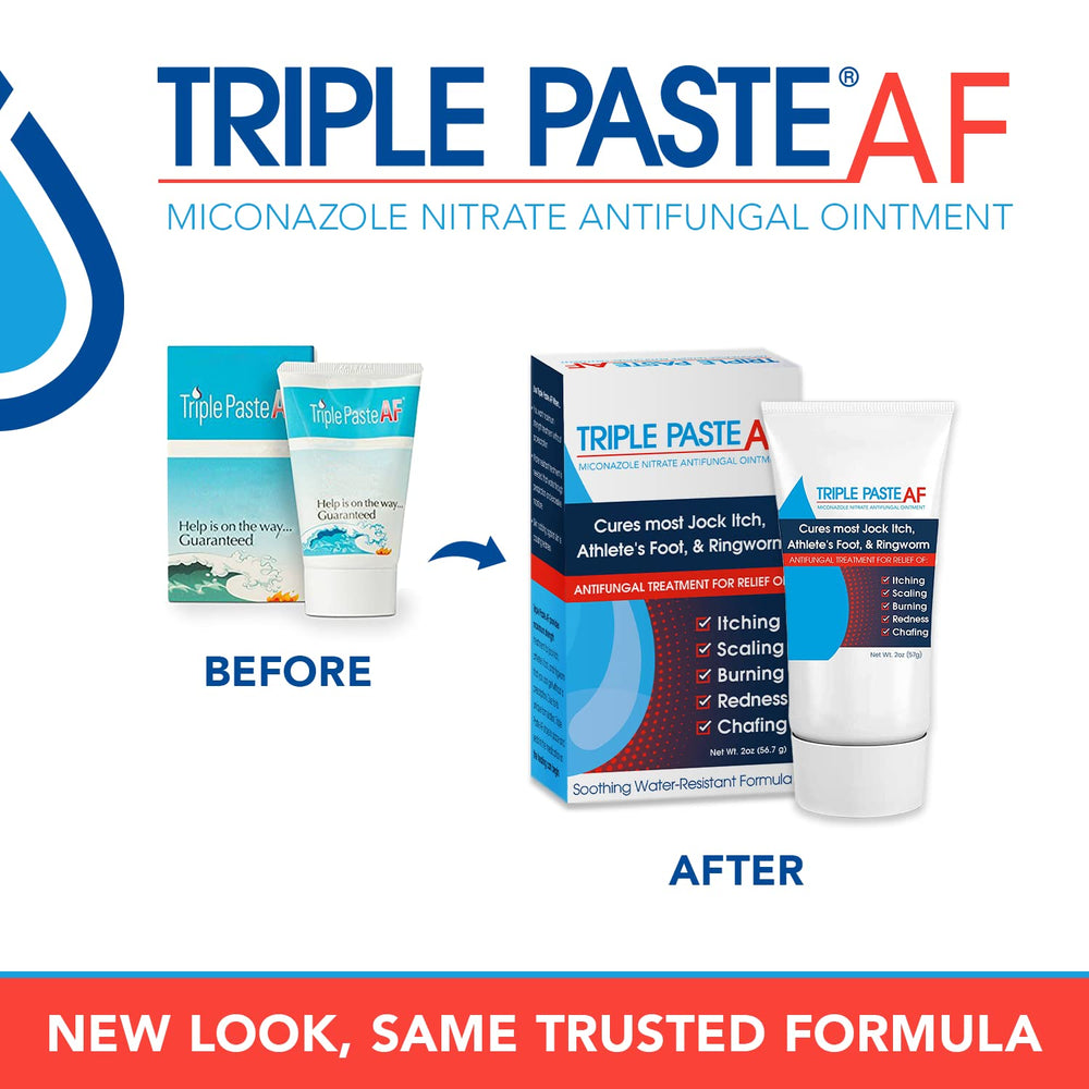 Two-tube pack of Triple Paste AF for convenient gym and home use.