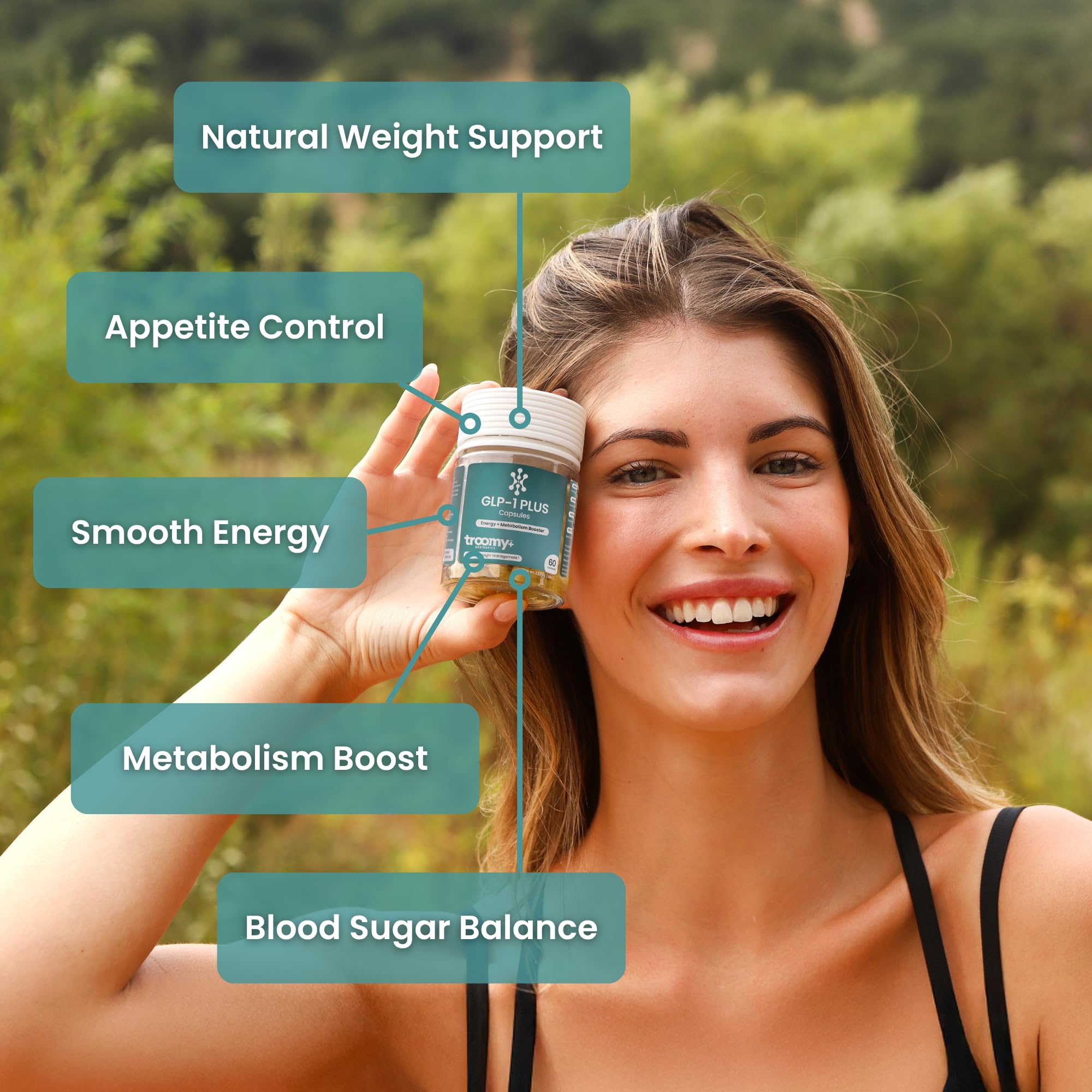 Berberine close-up in Troomy GLP-1 Plus blend for steady routine support.