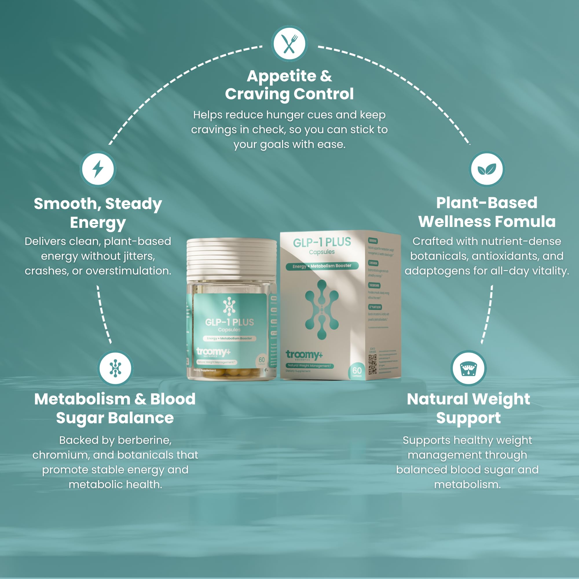 Plant-based formula visual highlighting natural ingredients for daily wellness.