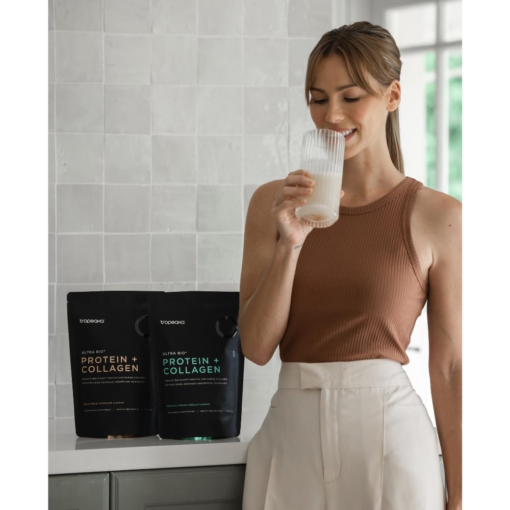 Tropeaka organic bio-plant protein scoop for easy mixing.
