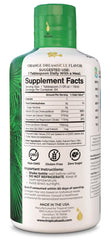Tropical Oasis bottle label highlights calcium magnesium citrate for better absorption.