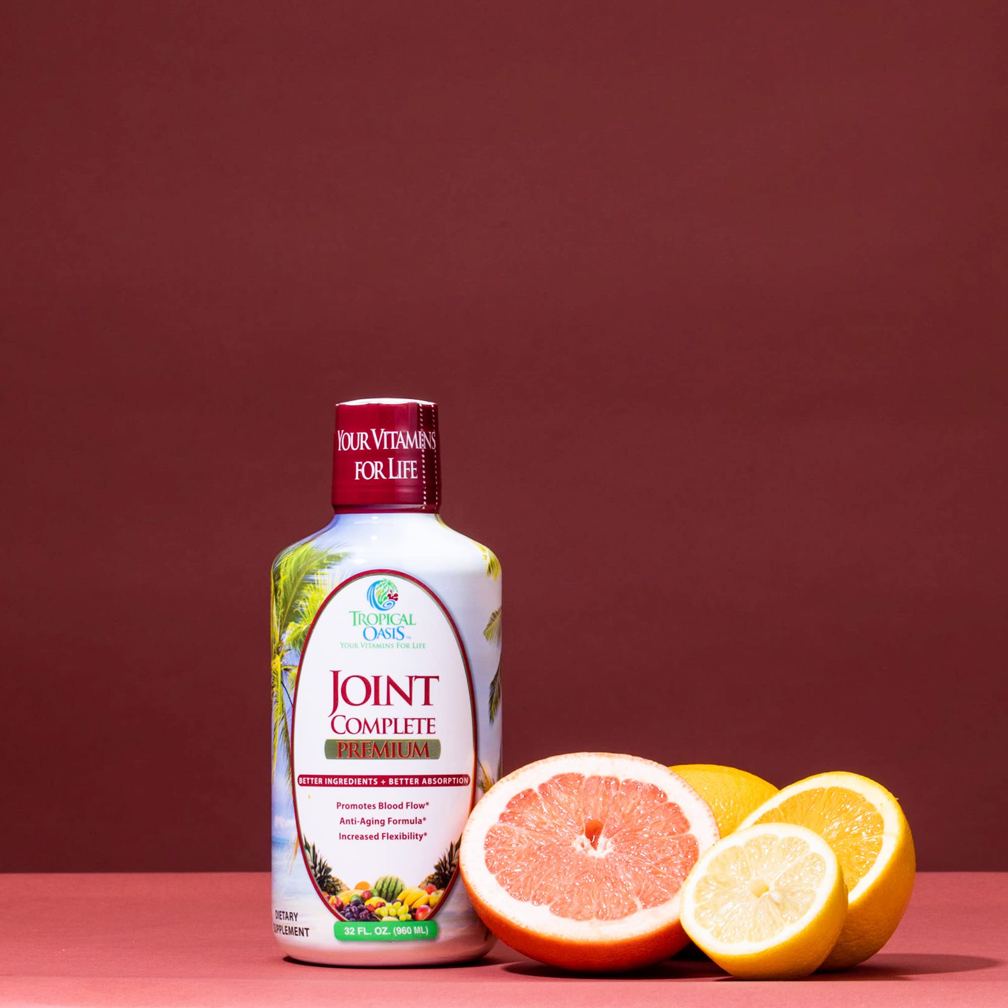 Tropical Oasis Hyaluronic Acid liquid provides natural joint lubrication