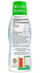 Tropical Oasis plant-based trace minerals being poured into water