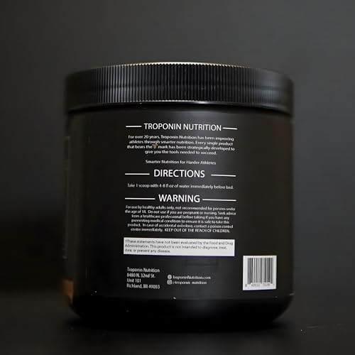 Troponin Hit The Rack scoop with powder suggests easy nightly dosing.
