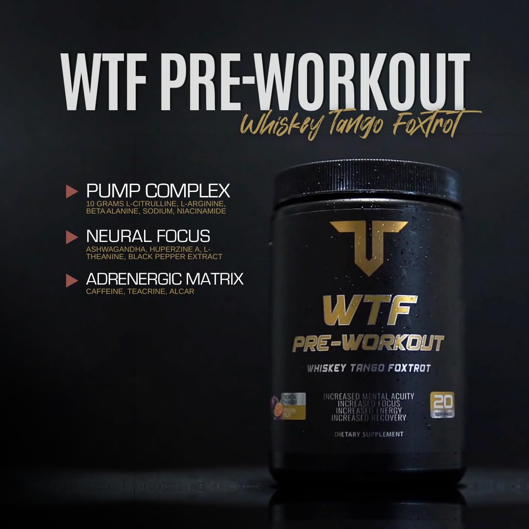 Troponin WTF Pre-Workout pump-focused scene suggests enhanced vascularity during workouts.